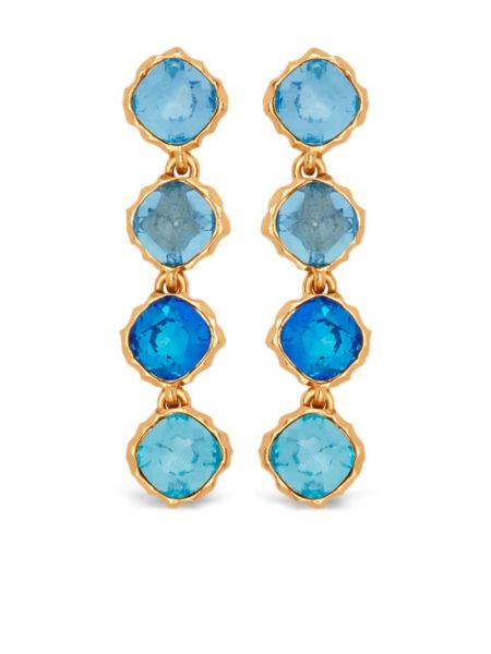 Klasikinės auskarai su kristalais Oscar De La Renta