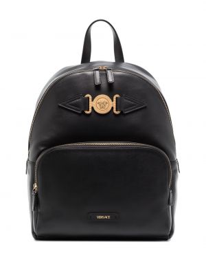 Кожаный рюкзак Versace, черный