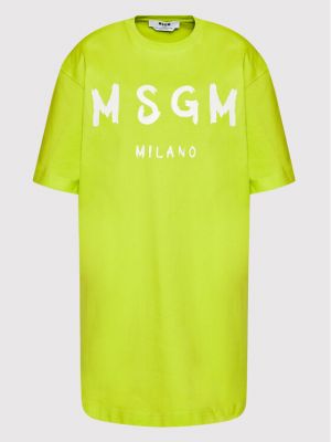 Volné šaty Msgm - zelená