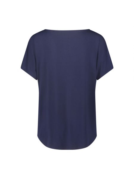 Koszulka z wiskozy oversize Betty Barclay niebieska