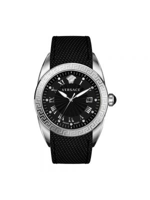 Nylon armbanduhr Versace schwarz