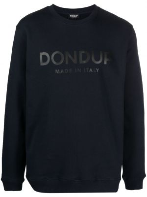 Sweatshirt aus baumwoll mit print Dondup blau