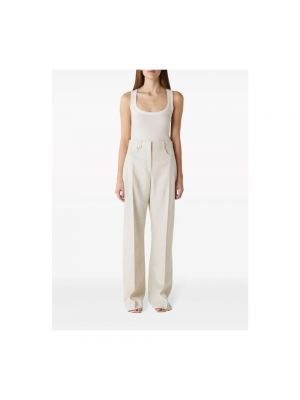 Spodnie relaxed fit Jacquemus beżowe