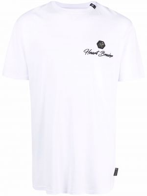 Camiseta con corazón Philipp Plein blanco
