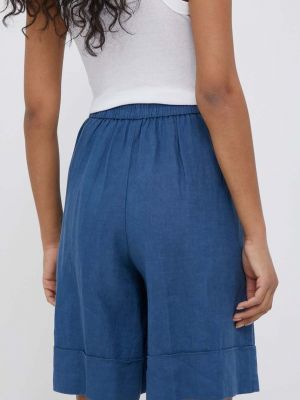 Pantaloni scurți cu talie înaltă United Colors Of Benetton albastru