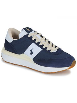 Sneakersy zamszowe Polo Ralph Lauren niebieskie