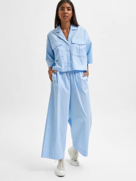 Pantaloni Selected Femme blu