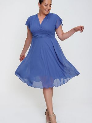 Šifonové šaty By Saygı modré
