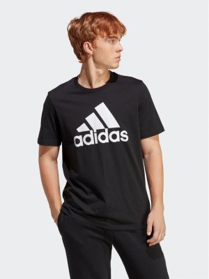 Rövid ujjú jersey póló Adidas fekete