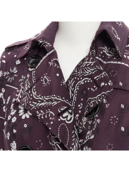 Chaqueta de seda Burberry Vintage violeta
