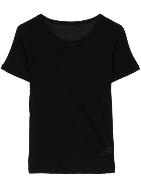 Medvilninis marškinėliai Yohji Yamamoto juoda