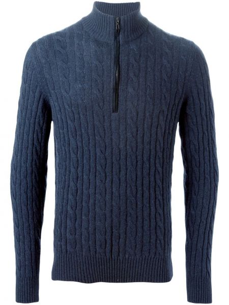 Кашмирен пуловер Loro Piana синьо