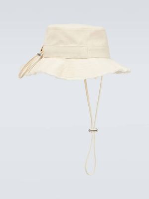 Sombrero de algodón Jacquemus blanco