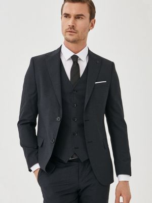 Slim fit uzvalka veste Altinyildiz Classics melns