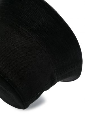 Bonnet brodé en coton A.p.c. noir