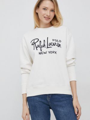 Polo Ralph Lauren felső fehér, női, nyomott mintás