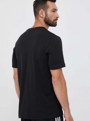 Bavlněné tričko s aplikacemi Adidas Originals černé