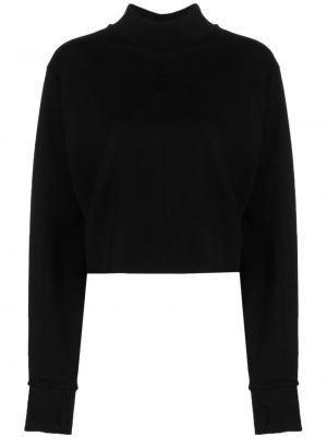 Плетен пуловер Thom Krom черно