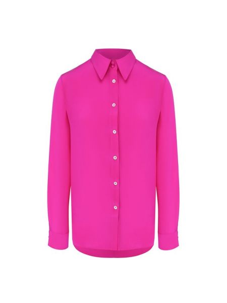 Шелковая рубашка Adam Lippes, розовая