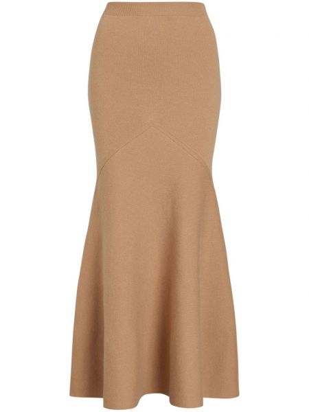 Peplum maxi nederdel Patou brun