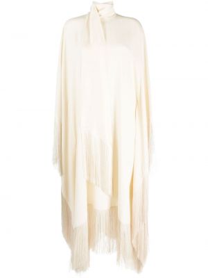 Sukienka midi z frędzli Taller Marmo biała