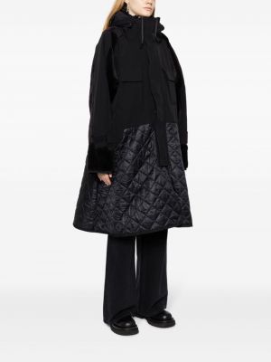 Prešívaný kabát s kapucňou Junya Watanabe čierna