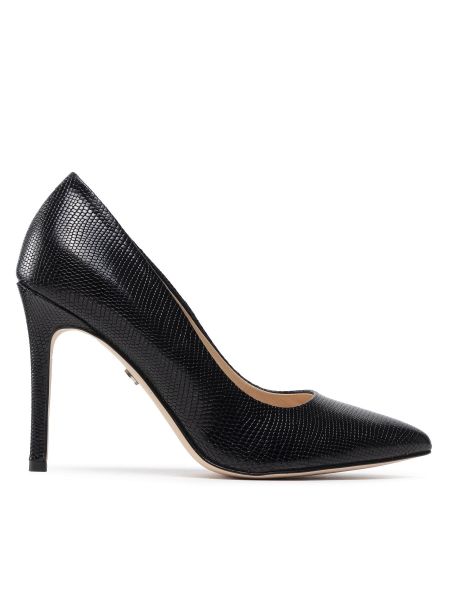 Nizki čevlji s peto z visoko peto Solo Femme črna