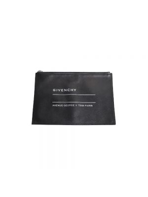 Leder clutch Givenchy Pre-owned schwarz
