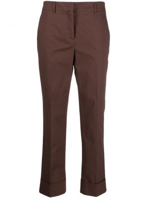 Pantalon plissé Incotex marron
