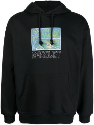 Hoodie aus baumwoll mit print Paccbet schwarz