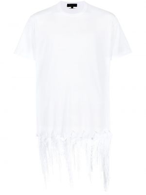 Camiseta con flecos Comme Des Garçons Homme Plus blanco