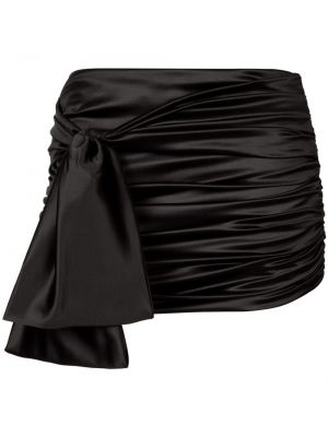 Saténové mini sukně Dolce & Gabbana černé