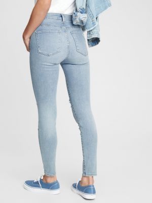 Obnosené džínsy Gap modrá