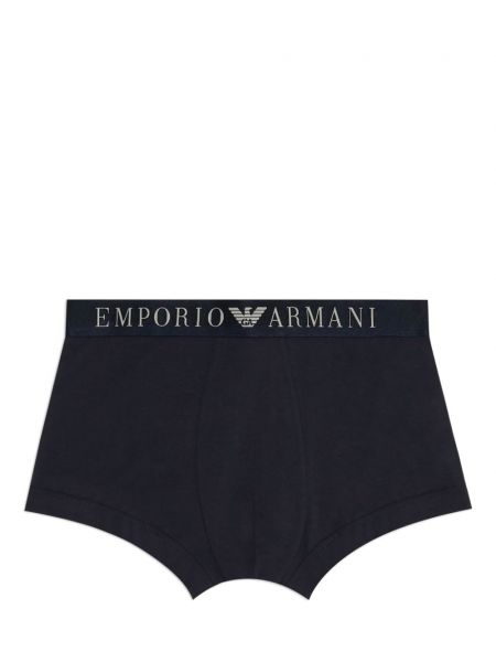 Bavlněné boxerky Emporio Armani modré
