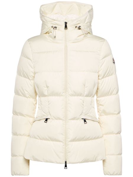 Dunjacka i nylon Moncler vit