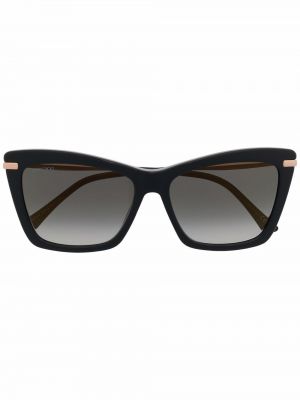 Oversize слънчеви очила с градиентным принтом Jimmy Choo Eyewear черно