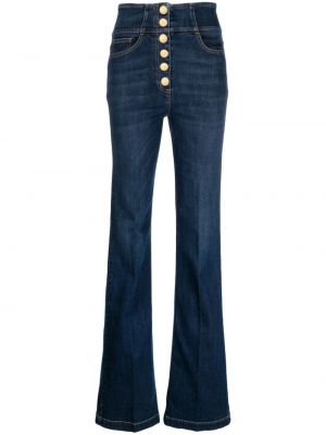 Zvonové džíny Elisabetta Franchi modré