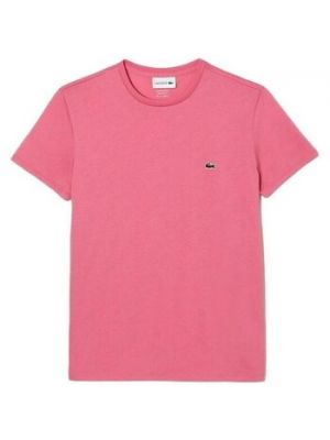 Koszulka z krótkim rękawem Lacoste różowa