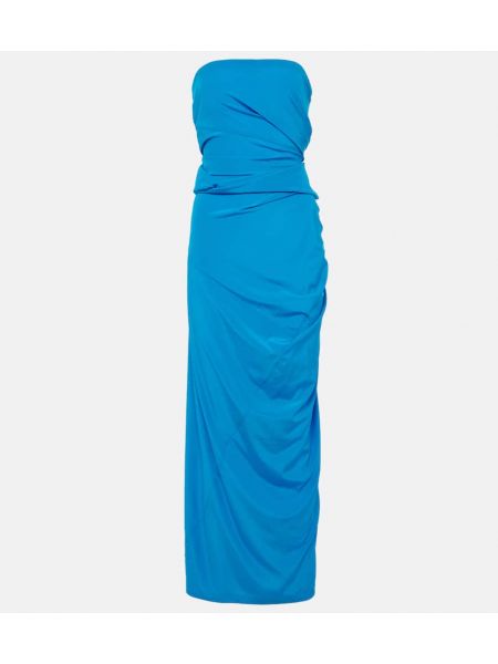 Sukienka długa Proenza Schouler niebieska