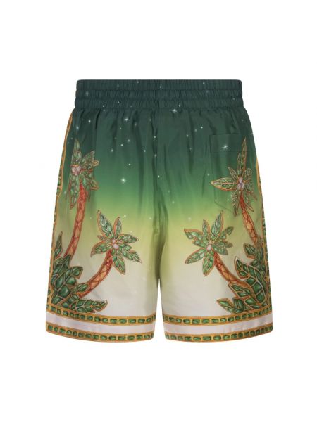 Seiden shorts Casablanca grün
