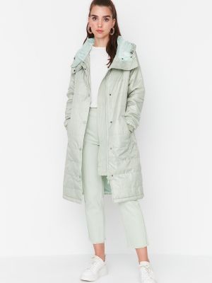 Zimní kabát Trendyol šedý