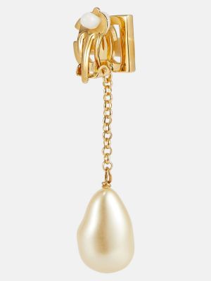 Náušnice s perlami Dolce&gabbana zlatá