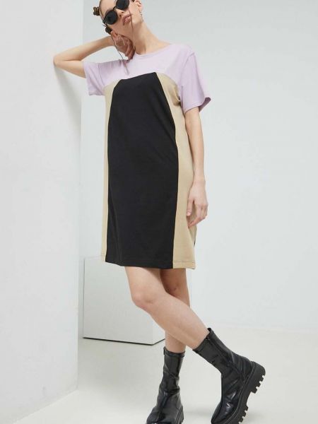 Fila ruha fekete, mini, egyenes