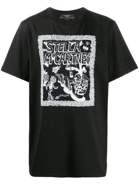 Camiseta con estampado Stella Mccartney negro