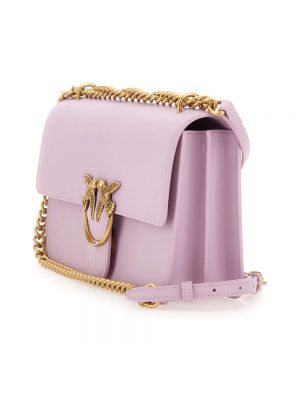 Bolsa de hombro con tacón de tacón bajo Pinko violeta