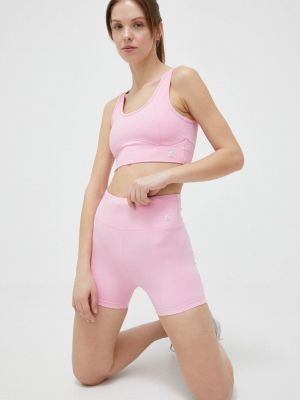 Magas derekú rövidnadrág Juicy Couture rózsaszín