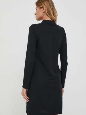 Bavlněné mini šaty Gant černé