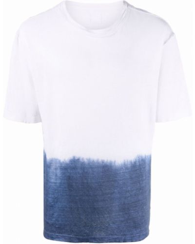 T-shirt con stampa tie-dye 120% Lino bianco
