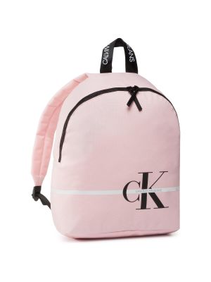 Plecak w paski Calvin Klein różowy