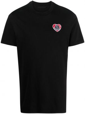 Tricou din bumbac Moncler negru